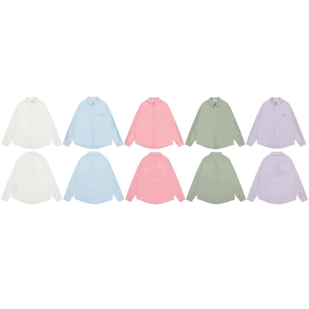 Vivienne Westwood 襯衫 外套 經典土星純色 穿搭利落 超級顯瘦 好氣質 永不退流行基本款   您願等，-細節圖10