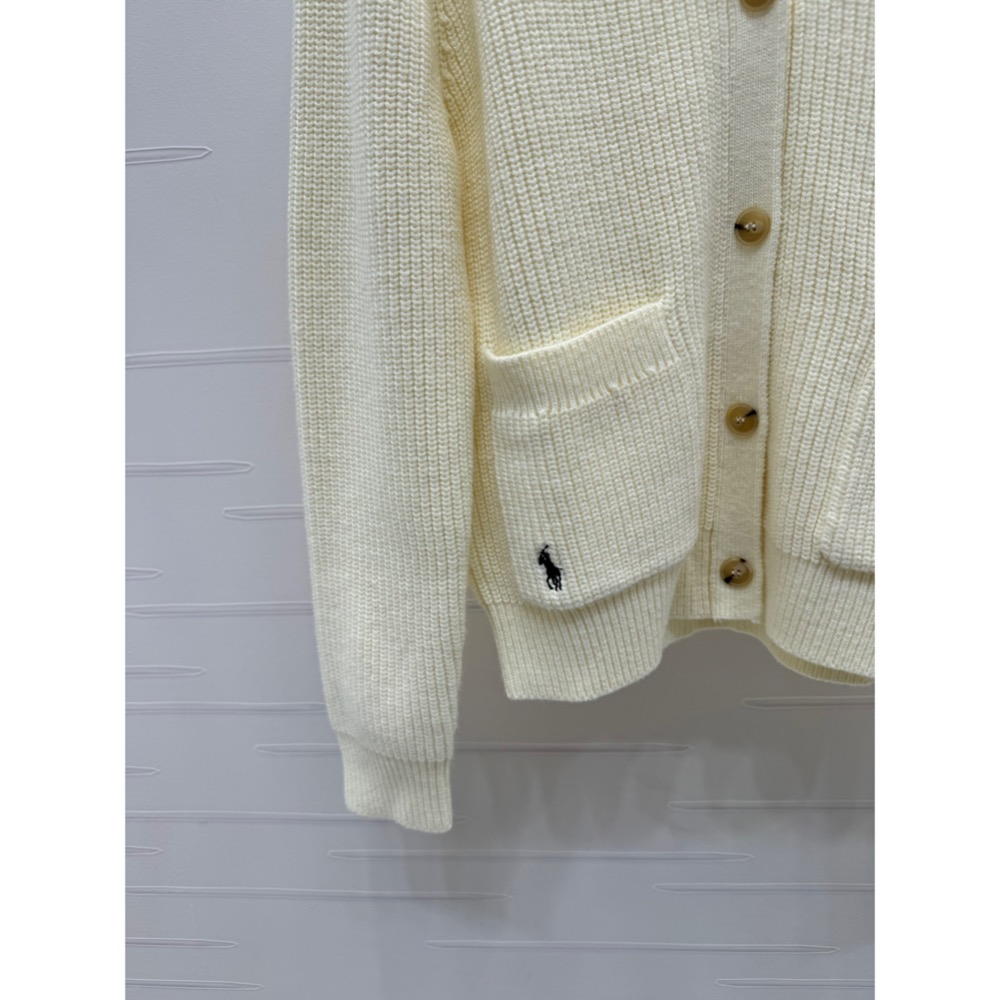 RL polo 好溫柔外套，Ralph lauren polo 刺繡小馬V領長袖開襟衫，H寬松小廓形落肩版型包容度超高，-細節圖4