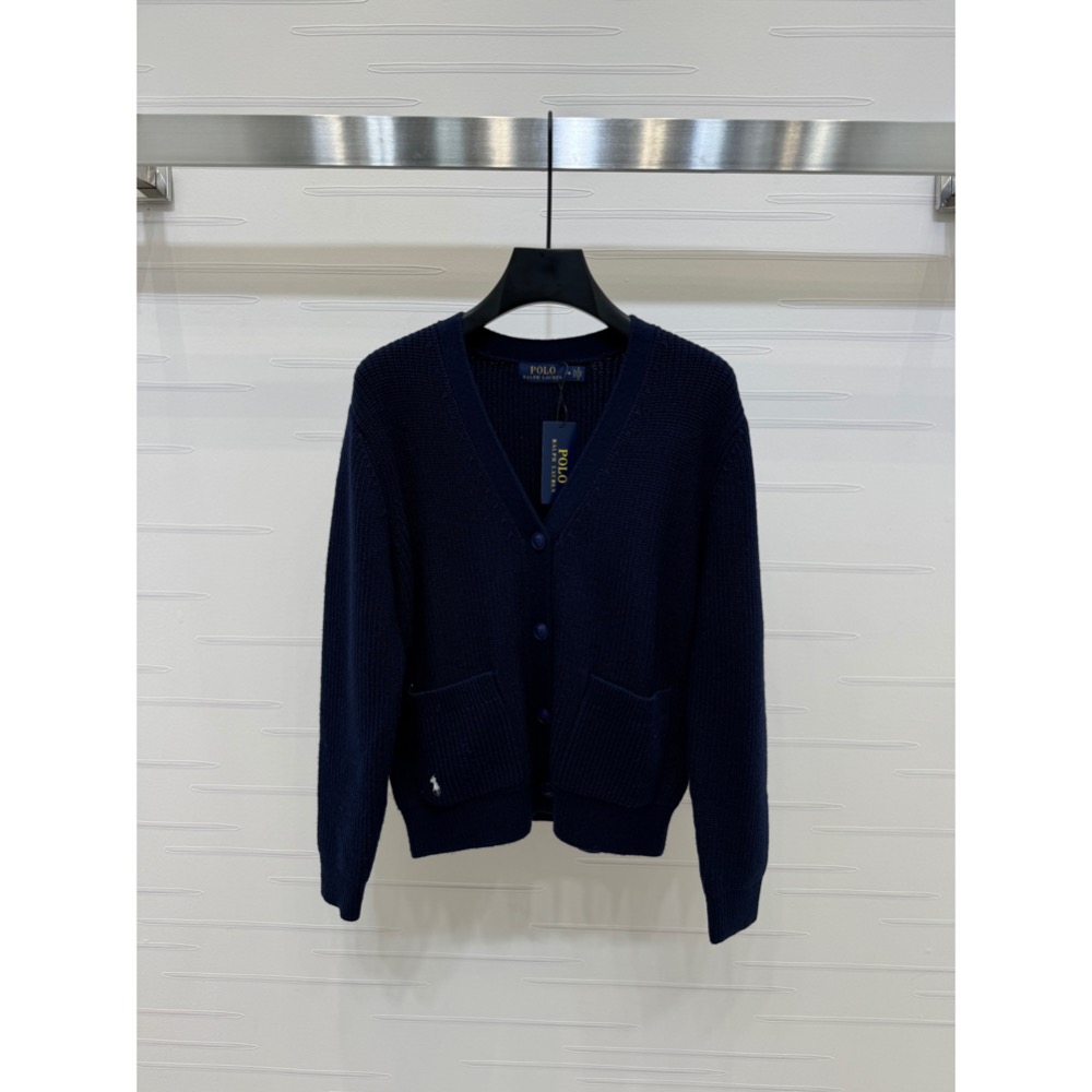 RL polo 好溫柔外套，Ralph lauren polo 刺繡小馬V領長袖開襟衫，H寬松小廓形落肩版型包容度超高，-細節圖8