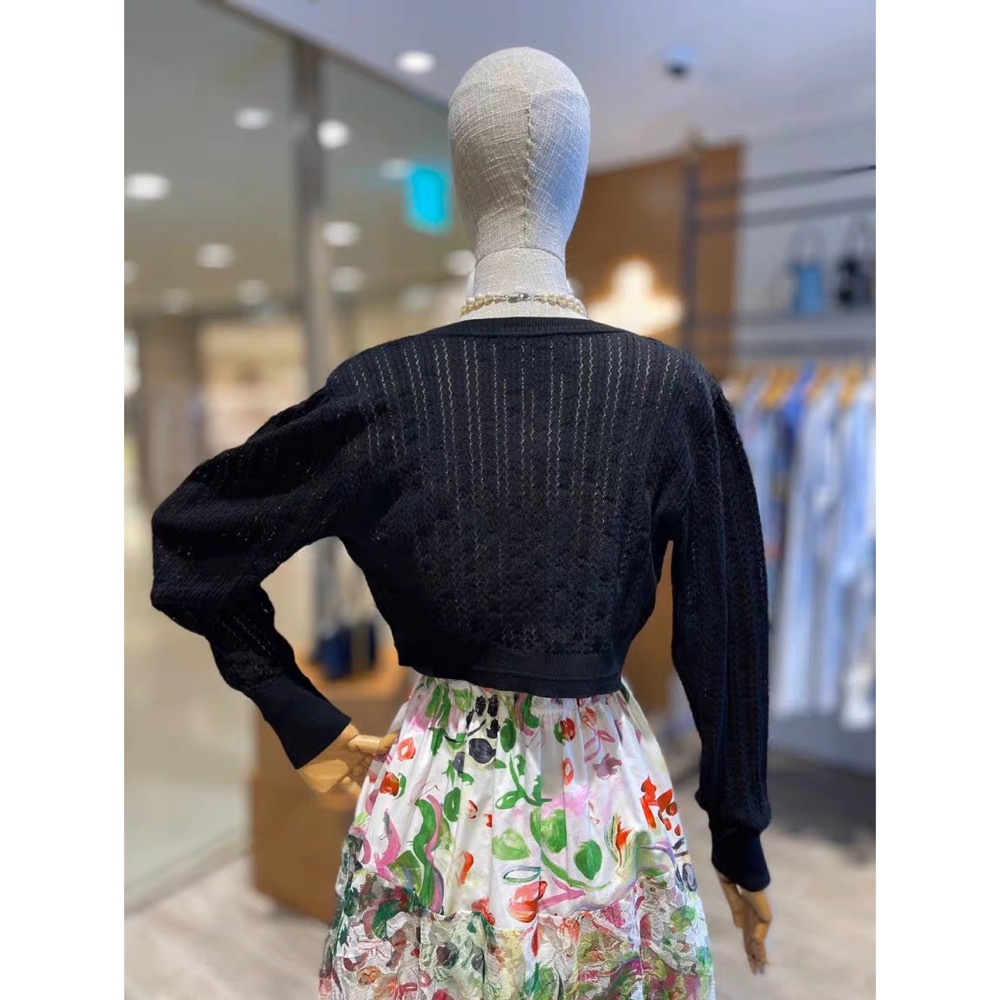 Vivienne Westwood 針織外套 小外套 圓領鏤空荷葉邊長袖針織衫 俏皮甜美也優雅長袖外套   圖1234:-細節圖6