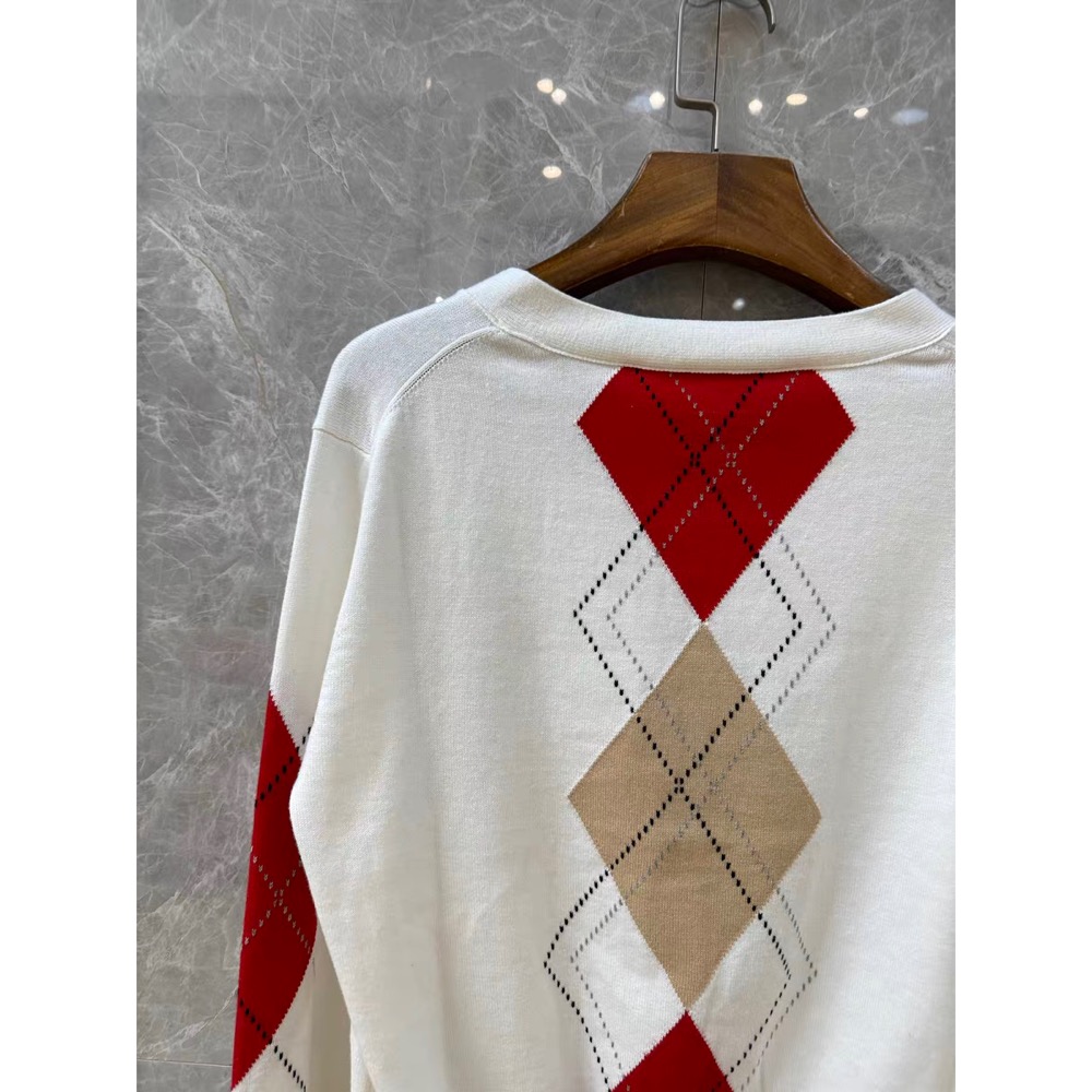 Vivienne Westwood 針織外套 小外套  經典土星標識好氣質英倫針織開衫 極簡土星幾何印花V領針織外套-細節圖4