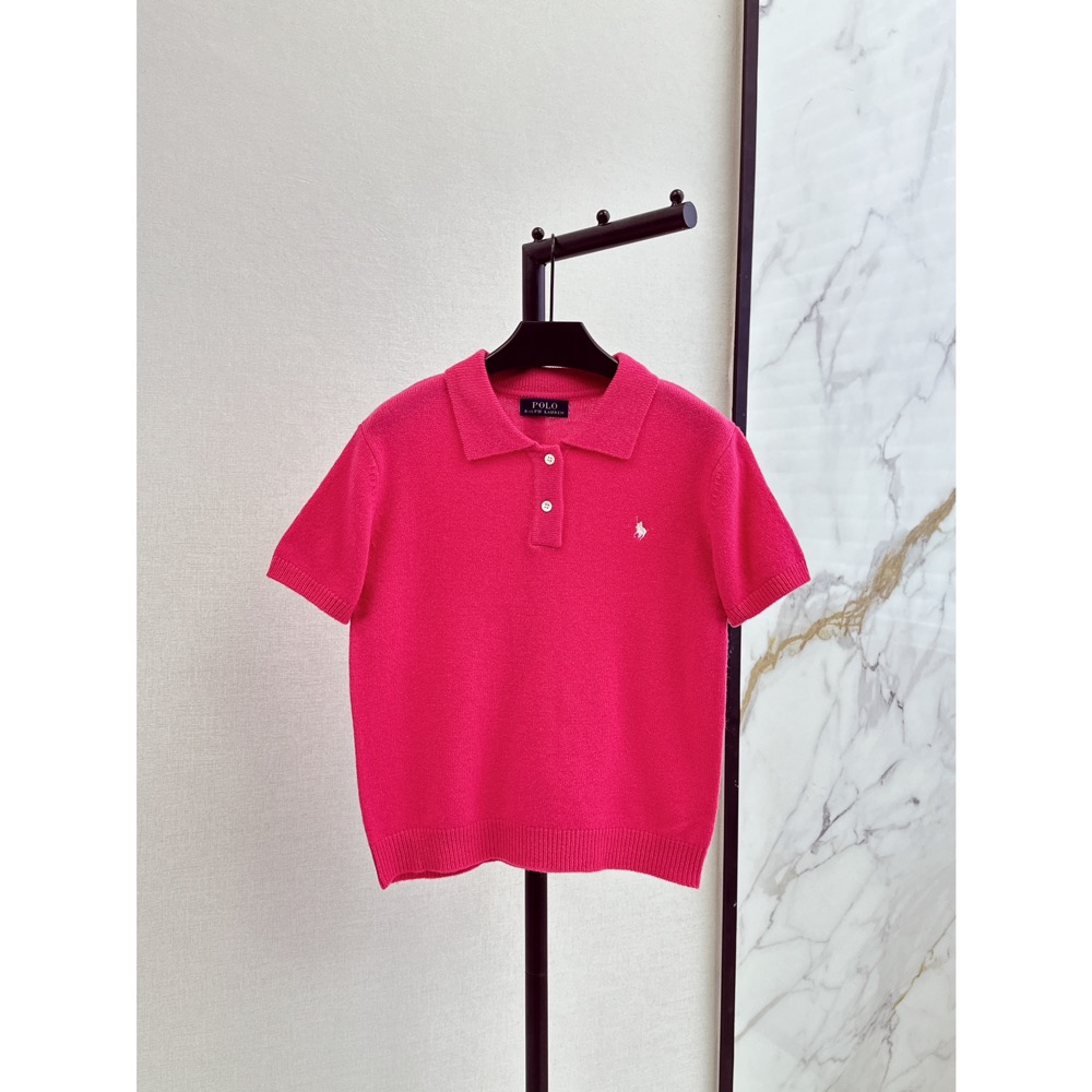 RL polo 小馬標針織衫 polo衫 T恤 上衣 刺繡修身 糖果色系polp翻領針織衫 經典款 短袖版型日常必備的百-細節圖3