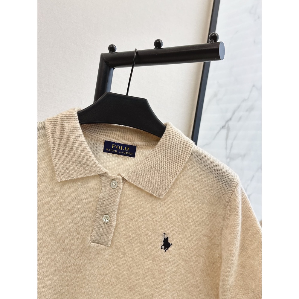 RL polo 小馬標針織衫 polo衫 T恤 上衣 刺繡修身 糖果色系polp翻領針織衫 經典款 短袖版型日常必備的百-細節圖5