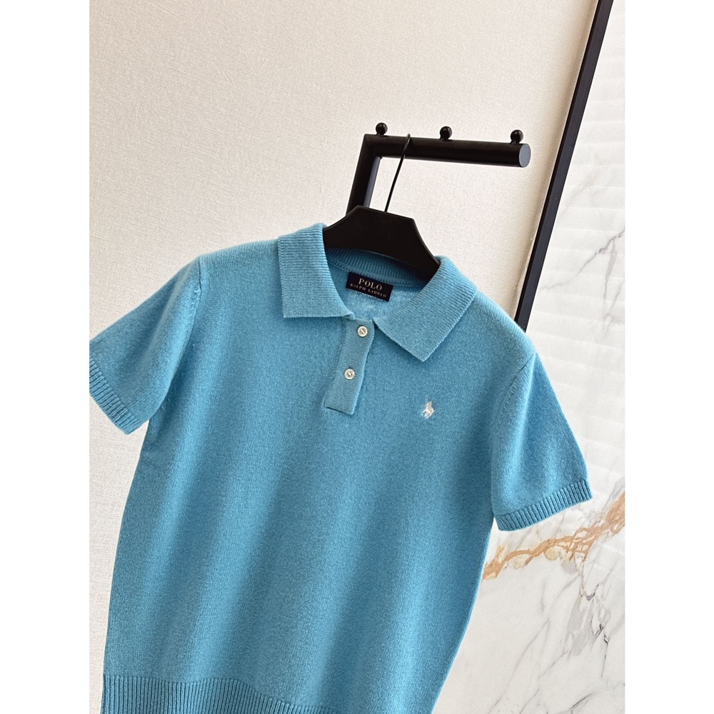 RL polo 小馬標針織衫 polo衫 T恤 上衣 刺繡修身 糖果色系polp翻領針織衫 經典款 短袖版型日常必備的百-細節圖7