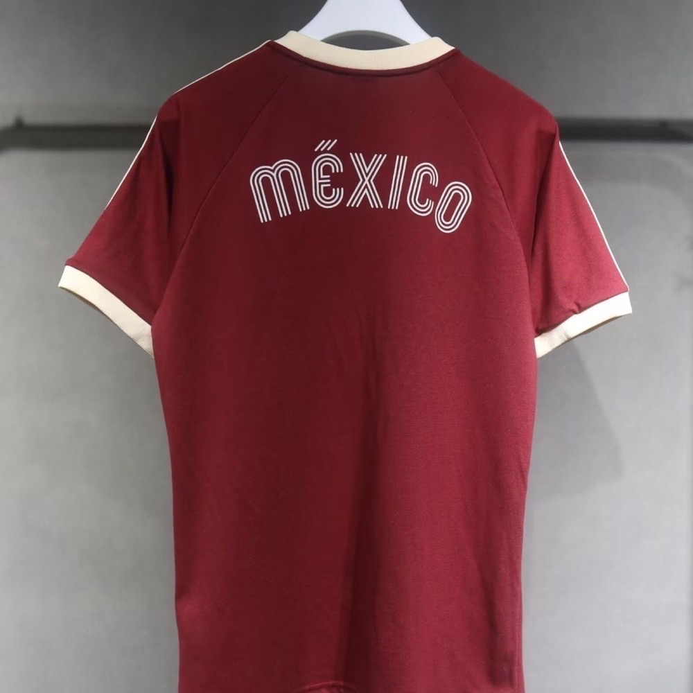 Adidas 系列上衣 T恤 德國、墨西哥、義大利、西班牙、哥倫比亞訓練服休閒服球衣 T恤短袖純棉 足球上衣 復古風國家-細節圖5