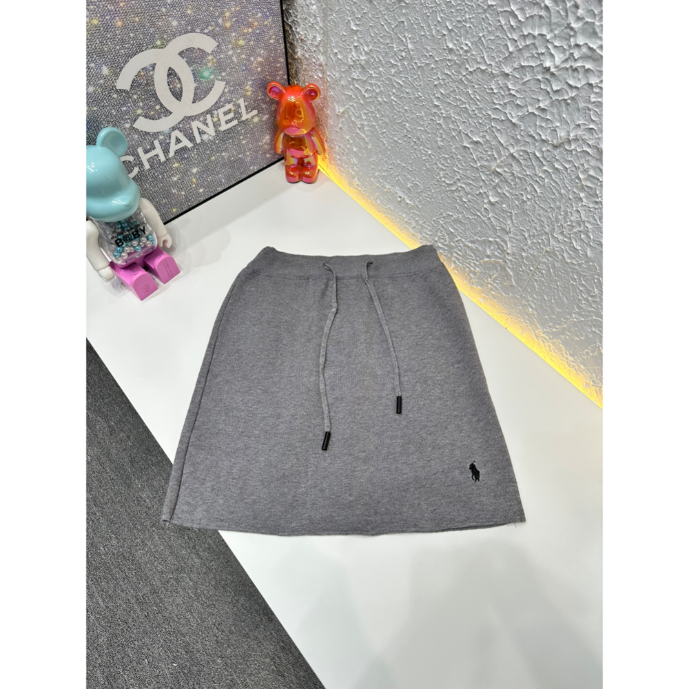 RL polo 套裝 短裙 裙子 polo衫 上衣 長袖T 休閒百搭針織上衣➕裙兩件套套裝經典款戰馬美式復古小馬標 清爽-細節圖4