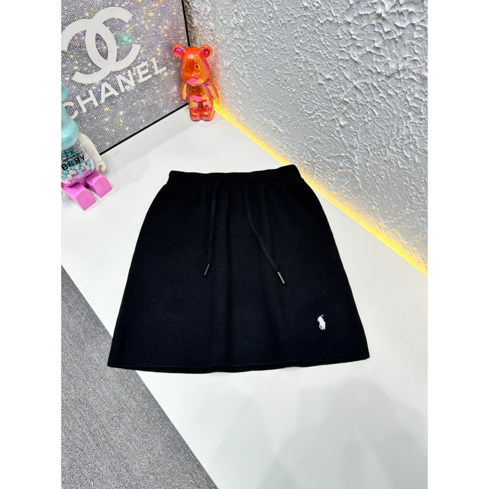 RL polo 套裝 短裙 裙子 polo衫 上衣 長袖T 休閒百搭針織上衣➕裙兩件套套裝經典款戰馬美式復古小馬標 清爽-細節圖7