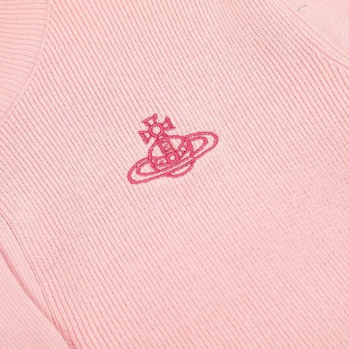 Vivienne Westwood 針織外套 小外套，土星刺繡撞色羊毛衣ins甜辣高級chic百搭   一個源自英國的時-細節圖8