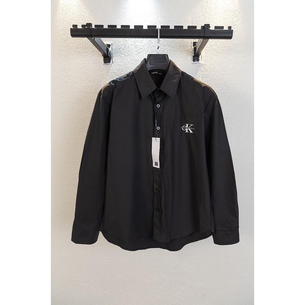 CK 襯衫 外套 經典 logo刺繡休閒寬松長袖襯衫 出遊海邊必穿看 單穿/疊層的神器！ 鬆弛感十足 好氣質 永不退流行-細節圖6