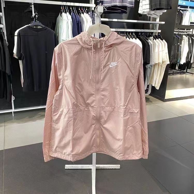 Nike 夾克 風衣 防風防曬 修身拉長比例 好氣質 好顯瘦好治癒❤️絕對百搭實穿拉鍊外套 四季防曬防風 輕薄透氣連帽 運-細節圖7