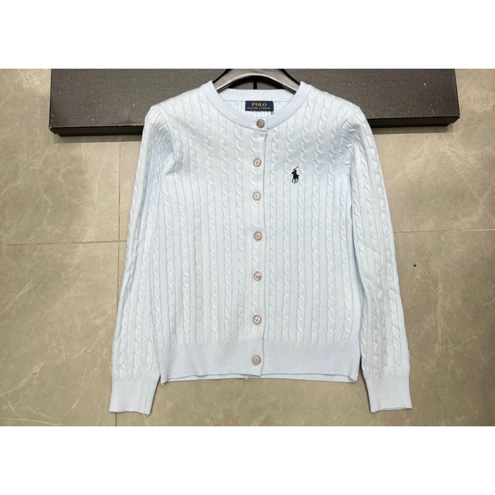 RL polo 好溫柔小外套 針織外套 針織衫 開襟衫，經典小馬刺繡單排扣外套 氣質麻花鈎 百搭很推👍-細節圖9