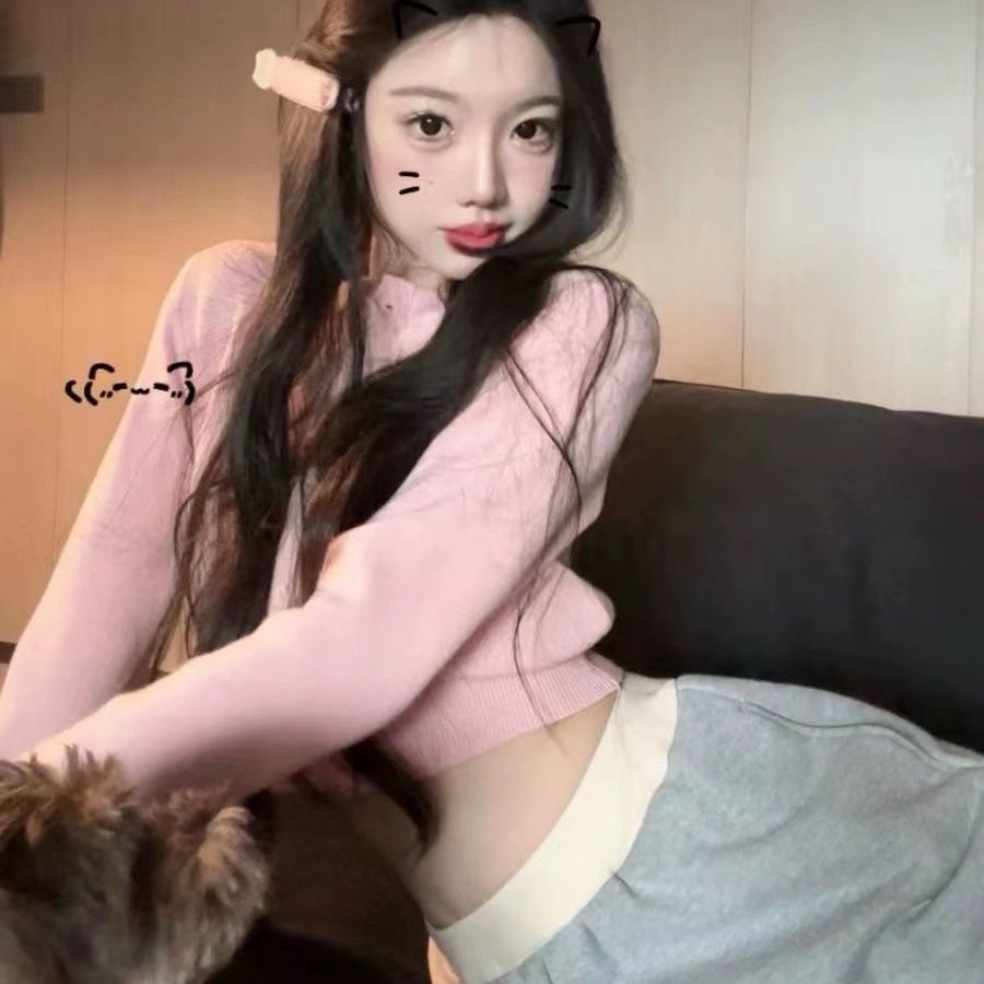 ￼韓國代購RR 針織外套 小外套  經典字母標識針織開衫 收腰顯瘦小性感Rest And Recreation  上衣褲-細節圖5