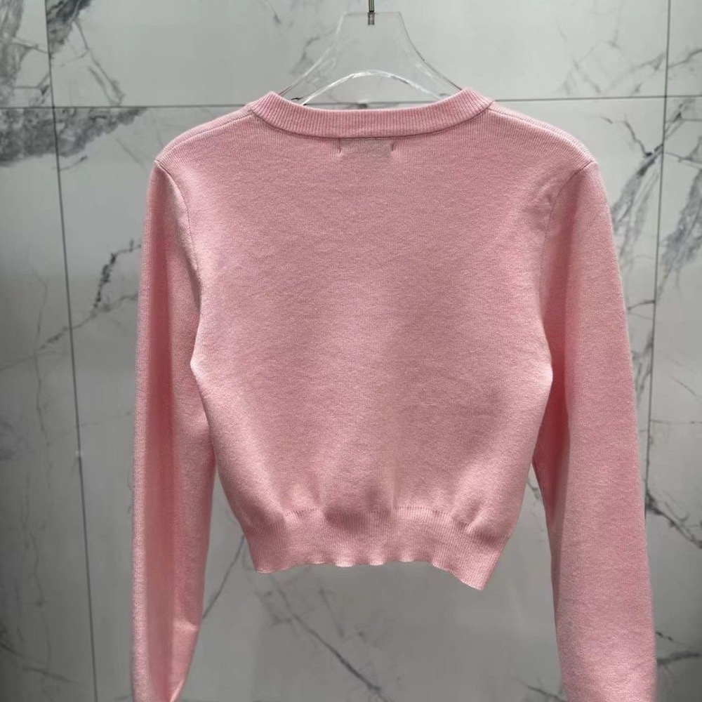 ￼韓國代購RR 針織外套 小外套  經典字母標識針織開衫 收腰顯瘦小性感Rest And Recreation  上衣褲-細節圖11