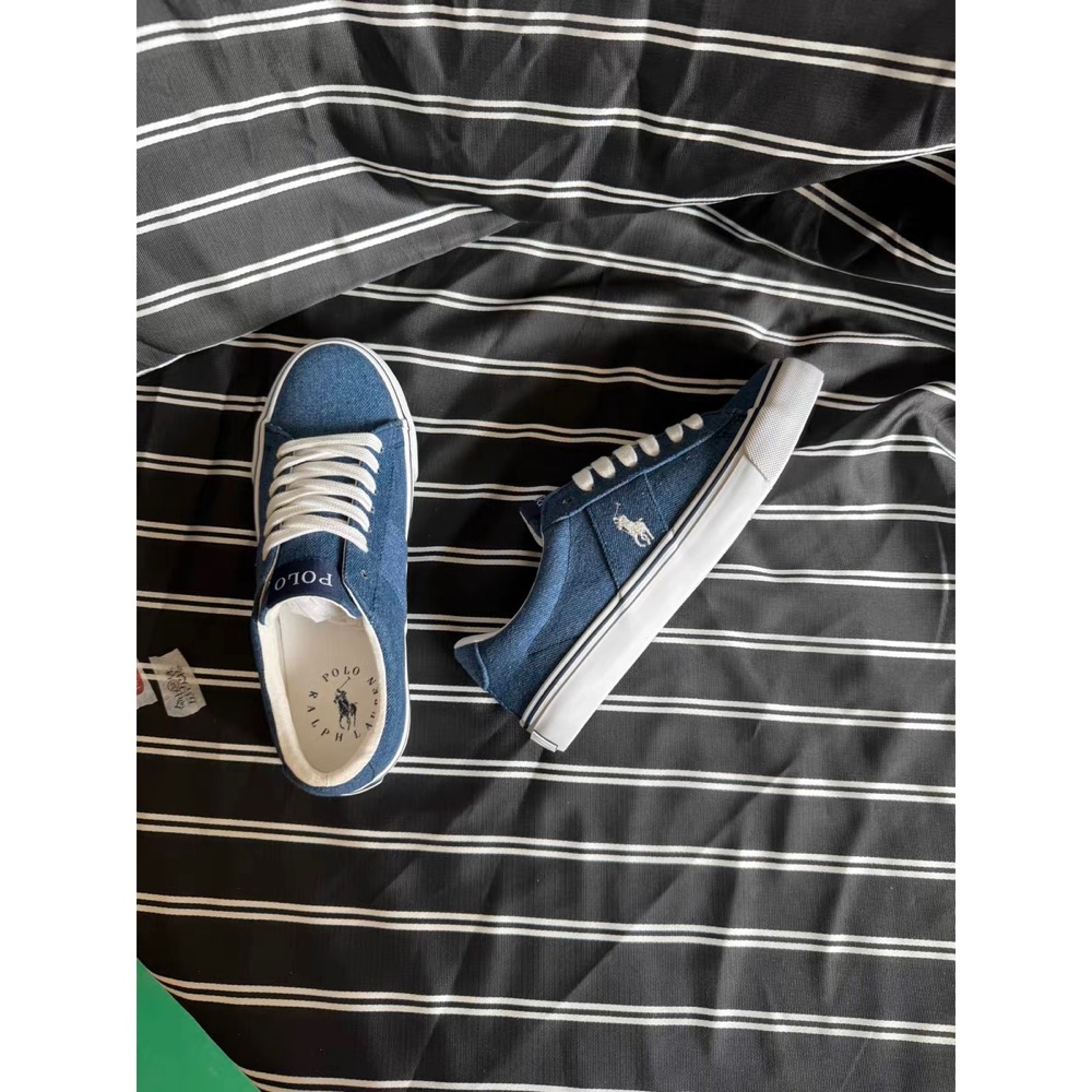 3款美國🇺🇸RL polo 布鞋 休閒鞋 方便鞋 英倫學院防撞 文藝低幫圓頭帆布鞋 萬斯風格 百搭女鞋 板鞋  34-40-細節圖8