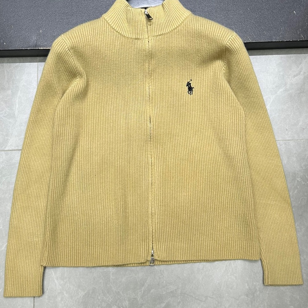 RL polo 立領領小外套 針織衫 毛衣外套 撞色針織拉鍊開襟衫 俐落好氣質 百搭很推👍-細節圖10