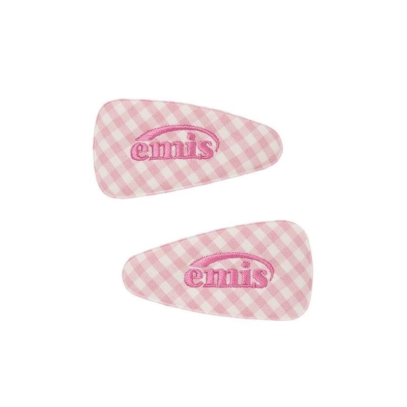 韓國emis 髮夾 l清新Q萌格子 劉海夾BB夾發夾女碎發夾 一對  ✔️ 國際運送約十幾天，可以等待再下單，謝謝  ✔️尺-細節圖4