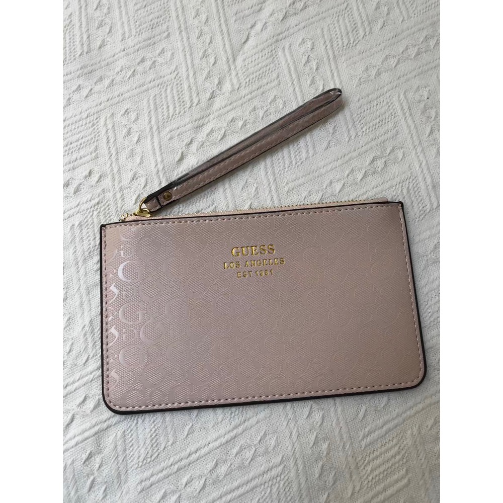 Guess 經典印花字母手机包零钱包手提包手挽包皮夾手拿包 經典老花好氣質 實用🌿  ✔️國際運送約十幾天，可以等待再下單-細節圖2