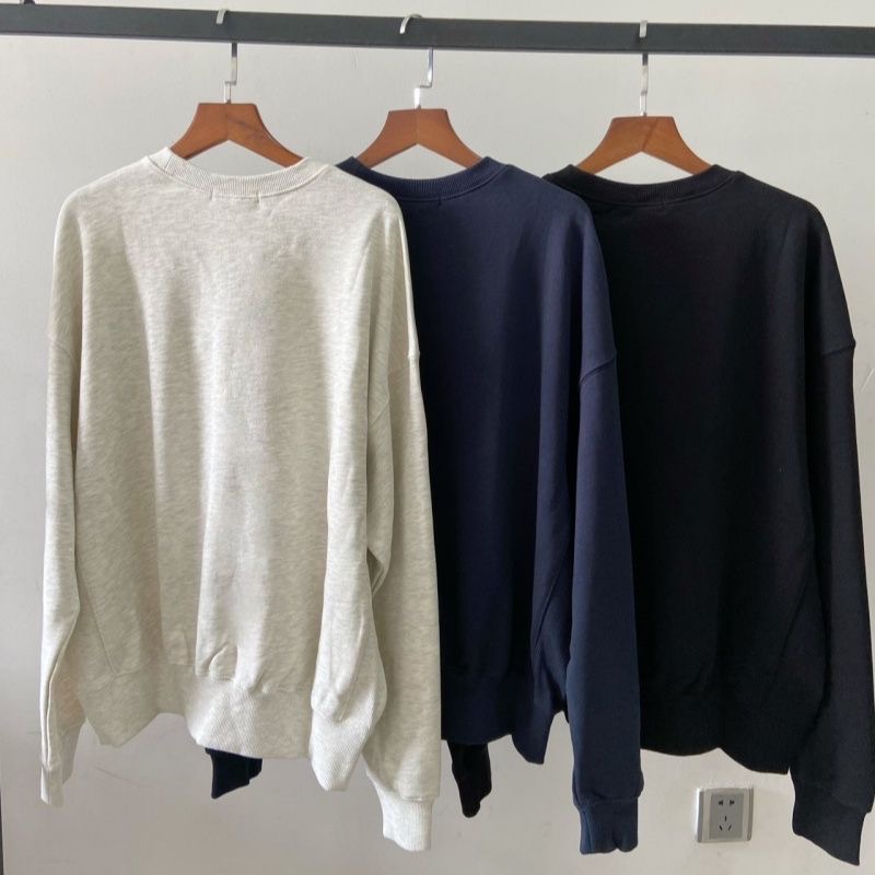 韓國mardi 大學T 上衣 衞衣 幸運草衛衣fever同款圓領雛菊花朵圓領長袖T 寬松顯瘦 質感軟揉 舒服好穿 百搭基-細節圖11