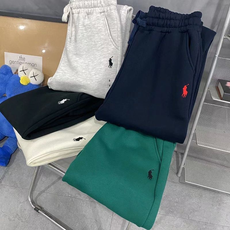 RL polo 休閒褲 棉褲 運動褲 經典刺繡 加絨拉絨束腳衛褲 休閒顯瘦顯高鬆緊好氣質好實穿！男女同款  ✔️尺寸多無法-細節圖2