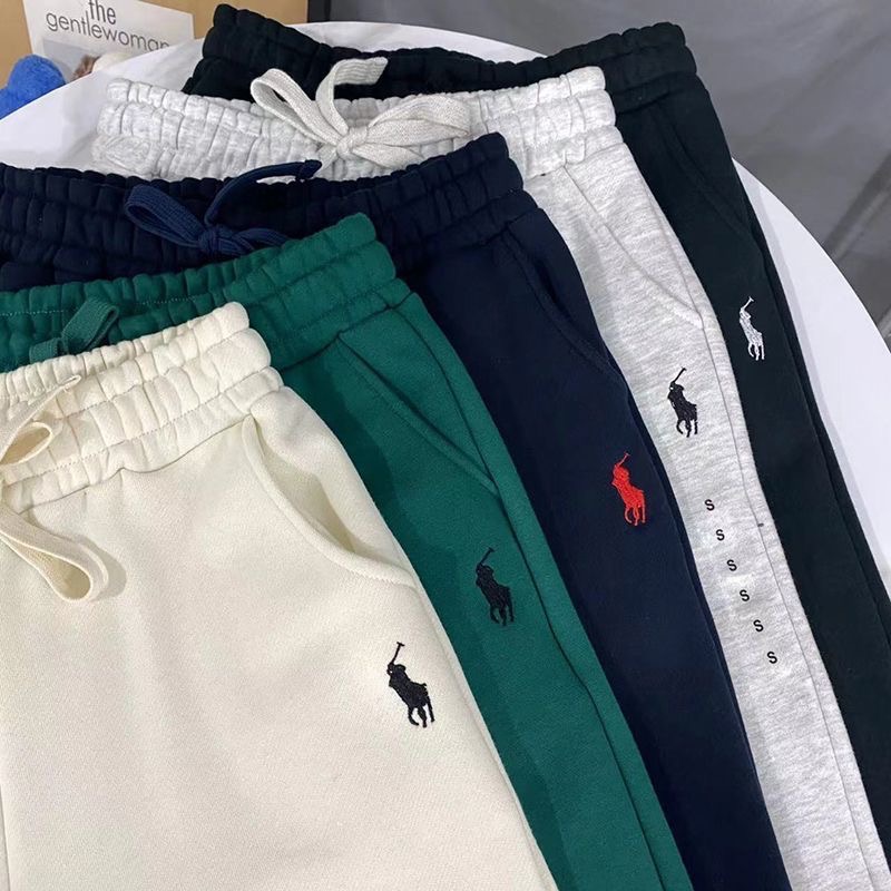 RL polo 休閒褲 棉褲 運動褲 經典刺繡 加絨拉絨束腳衛褲 休閒顯瘦顯高鬆緊好氣質好實穿！男女同款  ✔️尺寸多無法-細節圖3
