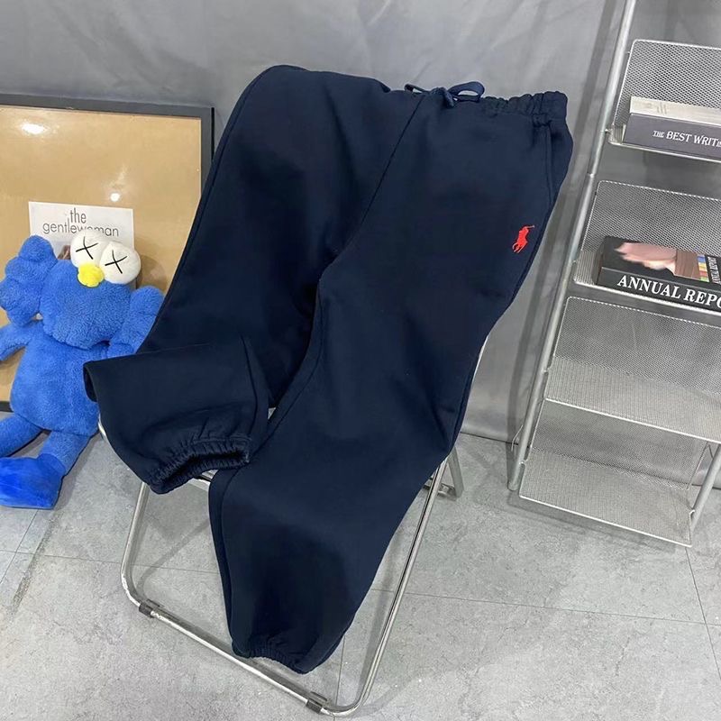 RL polo 休閒褲 棉褲 運動褲 經典刺繡 加絨拉絨束腳衛褲 休閒顯瘦顯高鬆緊好氣質好實穿！男女同款  ✔️尺寸多無法-細節圖8