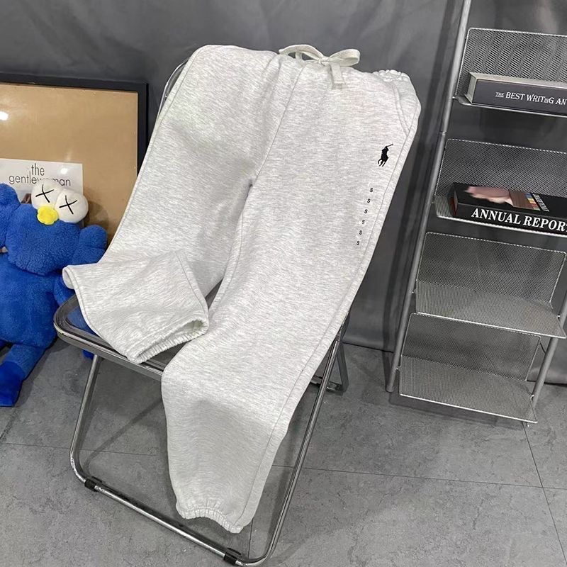 RL polo 休閒褲 棉褲 運動褲 經典刺繡 加絨拉絨束腳衛褲 休閒顯瘦顯高鬆緊好氣質好實穿！男女同款  ✔️尺寸多無法-細節圖10