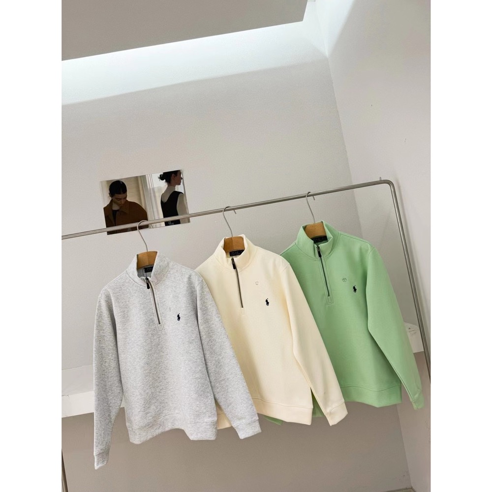 RL polo美式復古半拉鏈長袖T恤 上衣 衛衣 大學T，人手一件的衛衣來咯!!超經典的款 終於等到啦！作為男裝，真的被-細節圖2