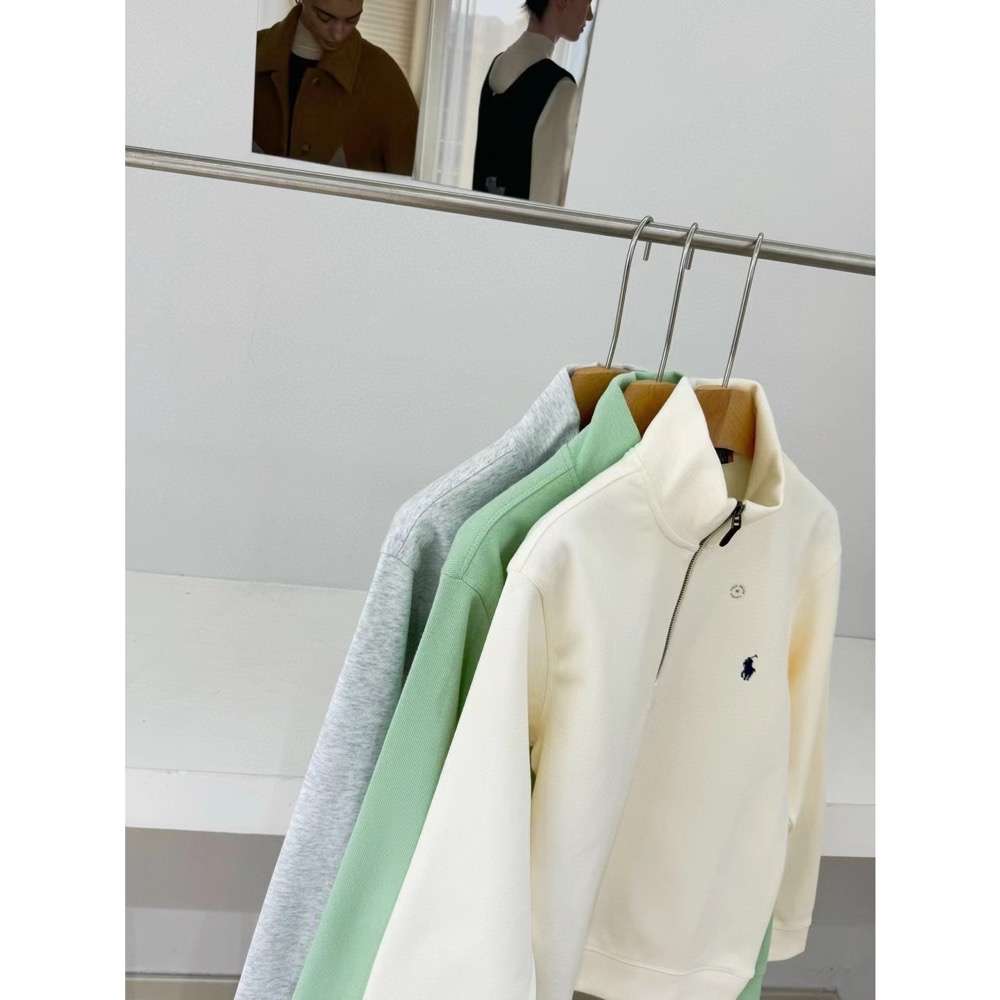 RL polo美式復古半拉鏈長袖T恤 上衣 衛衣 大學T，人手一件的衛衣來咯!!超經典的款 終於等到啦！作為男裝，真的被-細節圖6