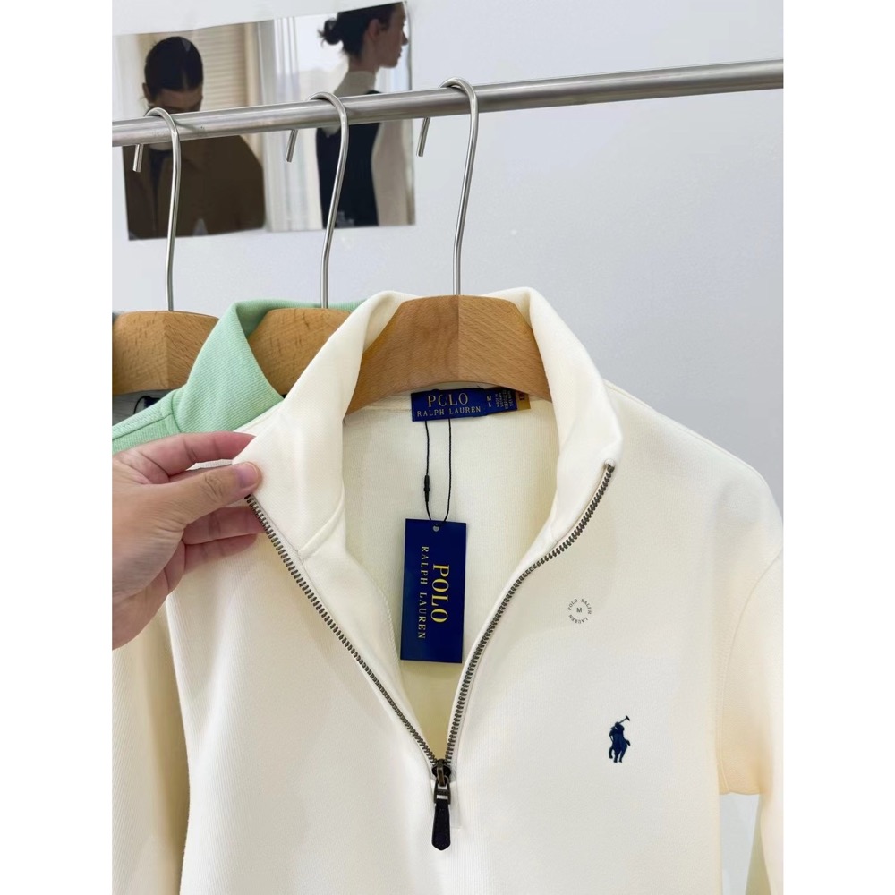 RL polo美式復古半拉鏈長袖T恤 上衣 衛衣 大學T，人手一件的衛衣來咯!!超經典的款 終於等到啦！作為男裝，真的被-細節圖8