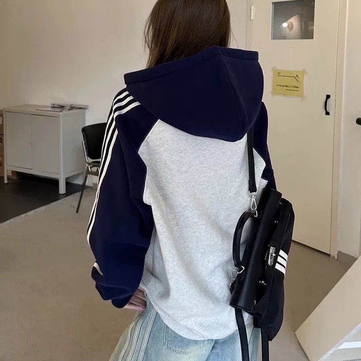 3款Adidas 外套 Vintage美式復古刺繡上衣 可甜可鹹 拉鍊開衫 純棉長袖外套 男女款 休閒拉鍊衛衣 一件你一-細節圖6
