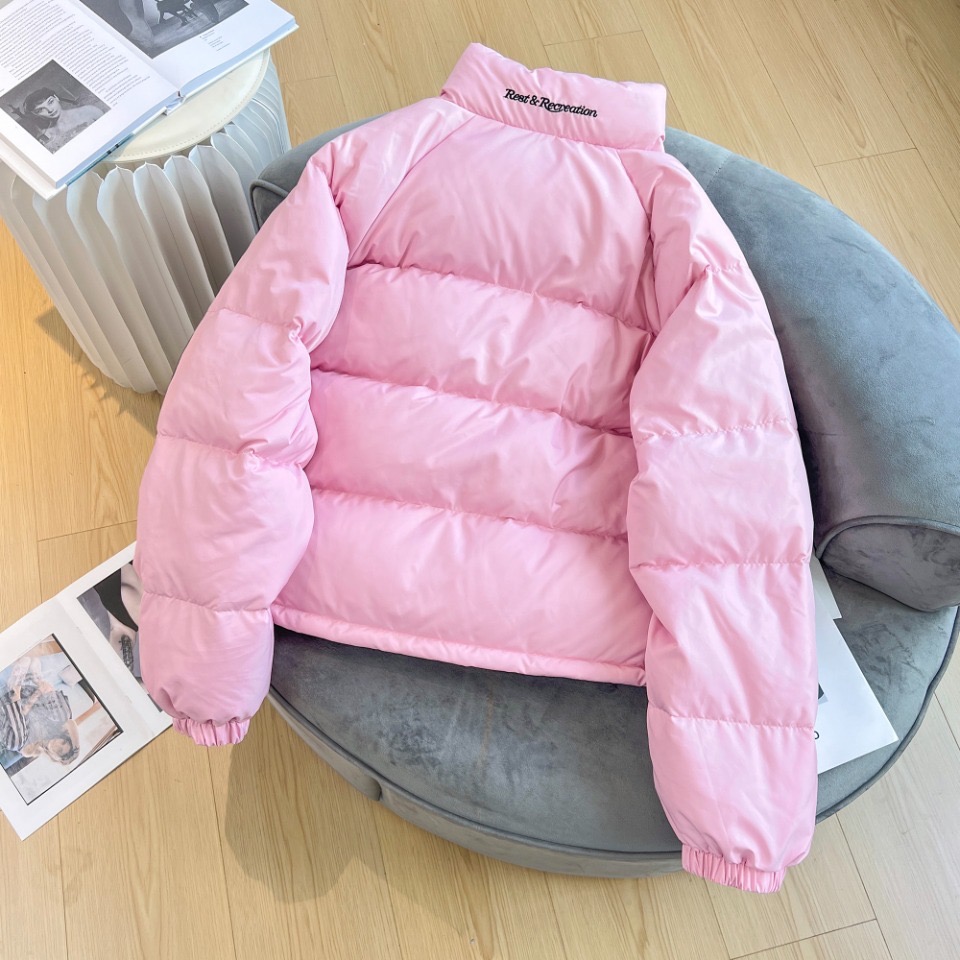 韓國 rest RR 羽絨外套 金藝琳同款立領寬松蓬松羽絨大衣 麵包外套保暖外套 顯瘦修身 實穿好搭  40-70公斤適-細節圖8