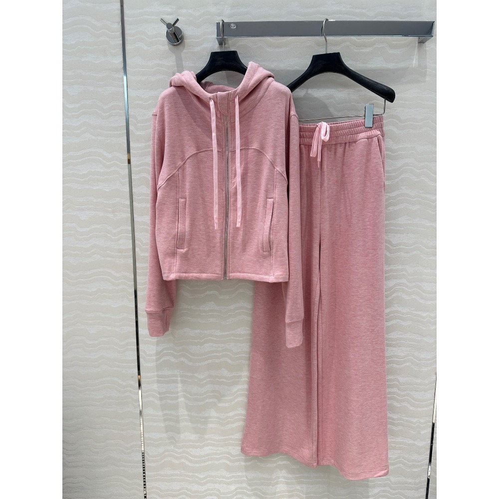 大王 套裝 連帽外套 休閒褲 闊腿褲 Alexander Wang 甜味減齡運動少女 連帽衛衣外套 搭配超長直筒褲一套絕-細節圖7