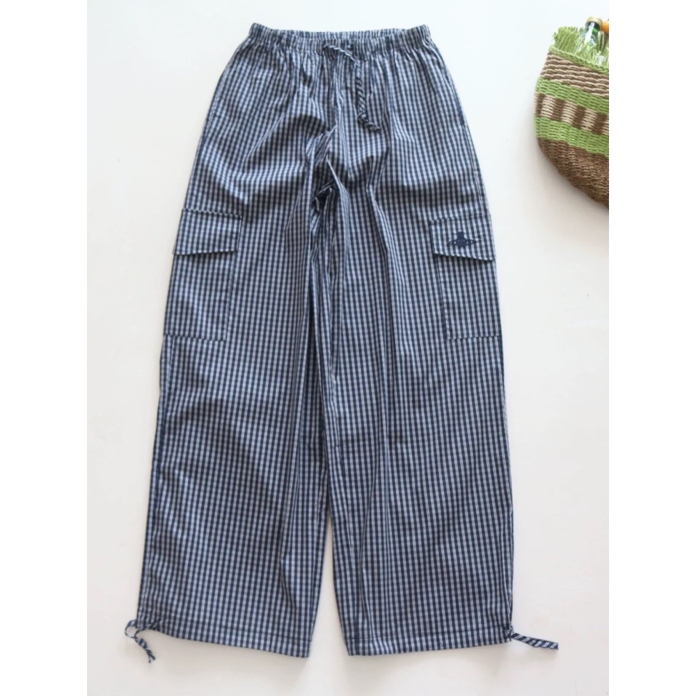 Viviennewestwood 休閒褲 闊腿褲 T恤 上衣 修身！打底單穿都美美的，土星經典刺繡LOGO，格紋及波點印-細節圖2