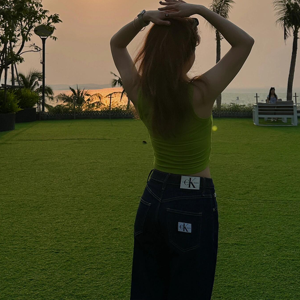 CK 牛仔褲 jennie同款ck舒適牛仔褲 直筒褲 微寬管褲 復古百搭 舒適休閒時尚   ✔️尺寸多無法一一記錄，下標-細節圖3