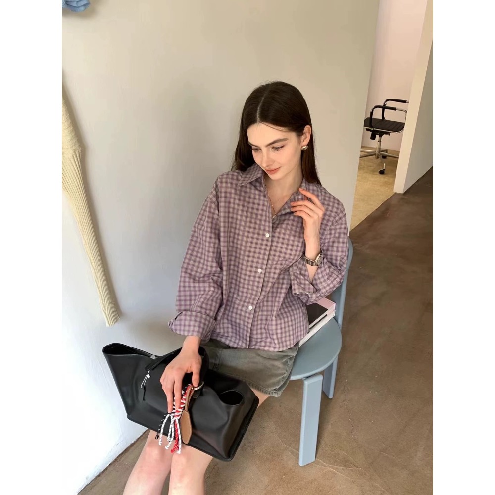 Acne 襯衫 小馬標 後背字母刺繡條紋襯衫，漂亮好氣質，單穿或當開衫小外套，防曬防風外套，戴個棒球帽，休閒又顯白顯瘦-細節圖6