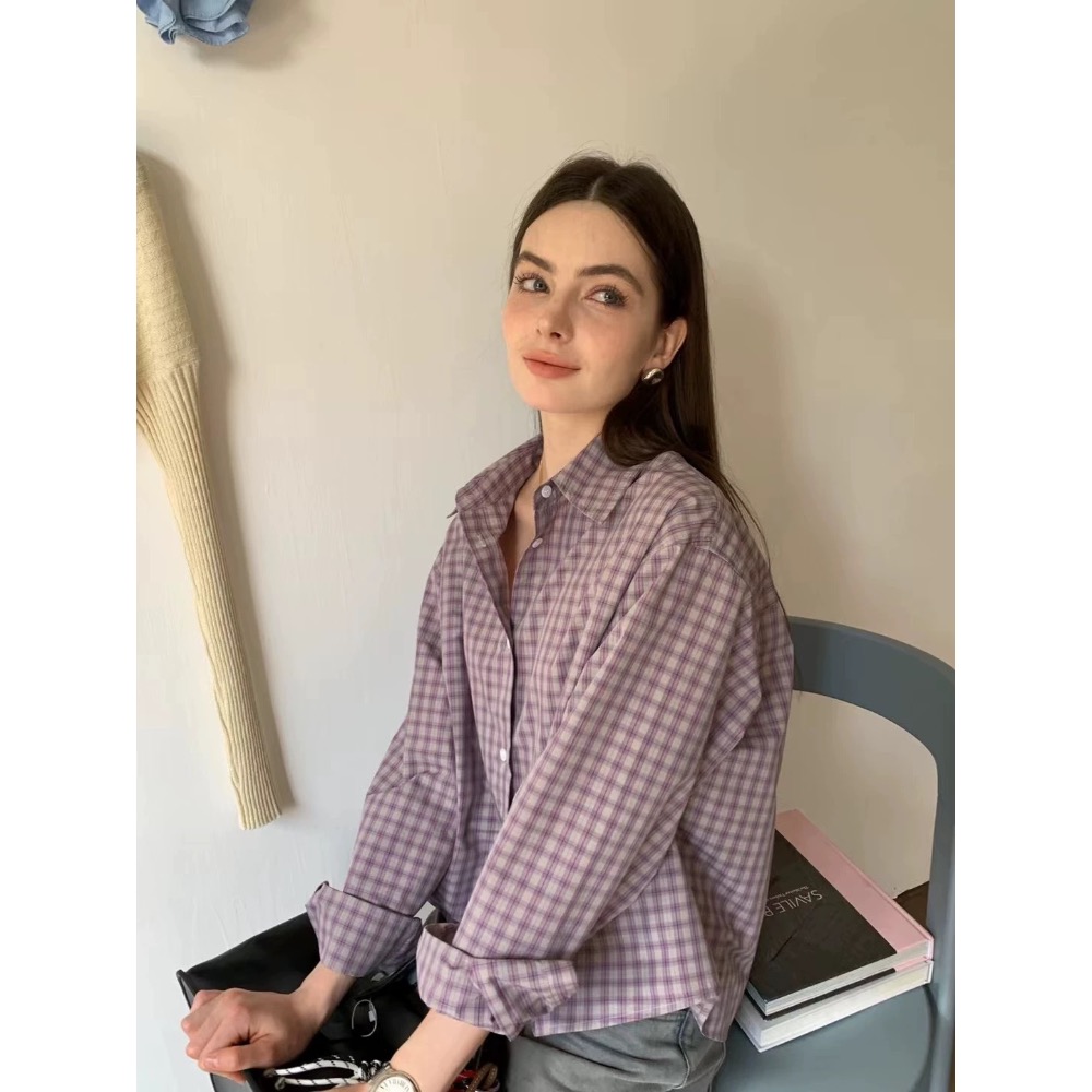 Acne 襯衫 小馬標 後背字母刺繡條紋襯衫，漂亮好氣質，單穿或當開衫小外套，防曬防風外套，戴個棒球帽，休閒又顯白顯瘦-細節圖7