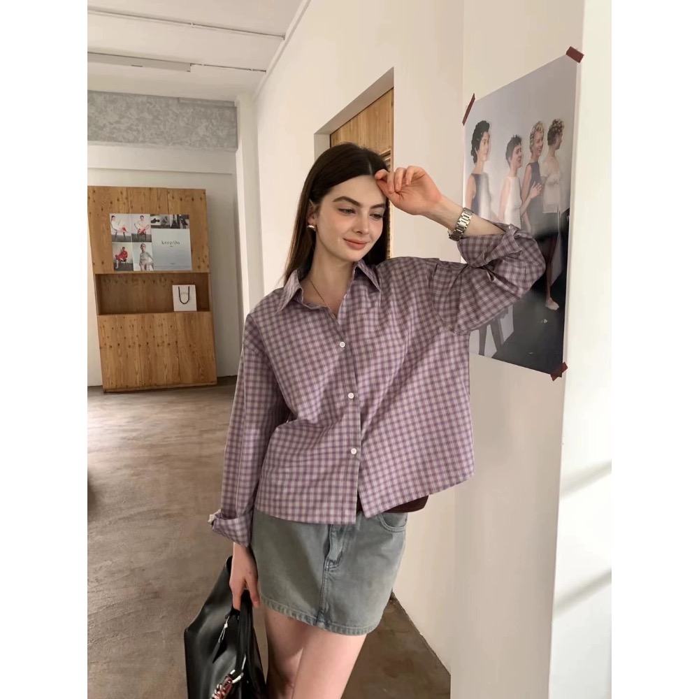 Acne 襯衫 小馬標 後背字母刺繡條紋襯衫，漂亮好氣質，單穿或當開衫小外套，防曬防風外套，戴個棒球帽，休閒又顯白顯瘦-細節圖8