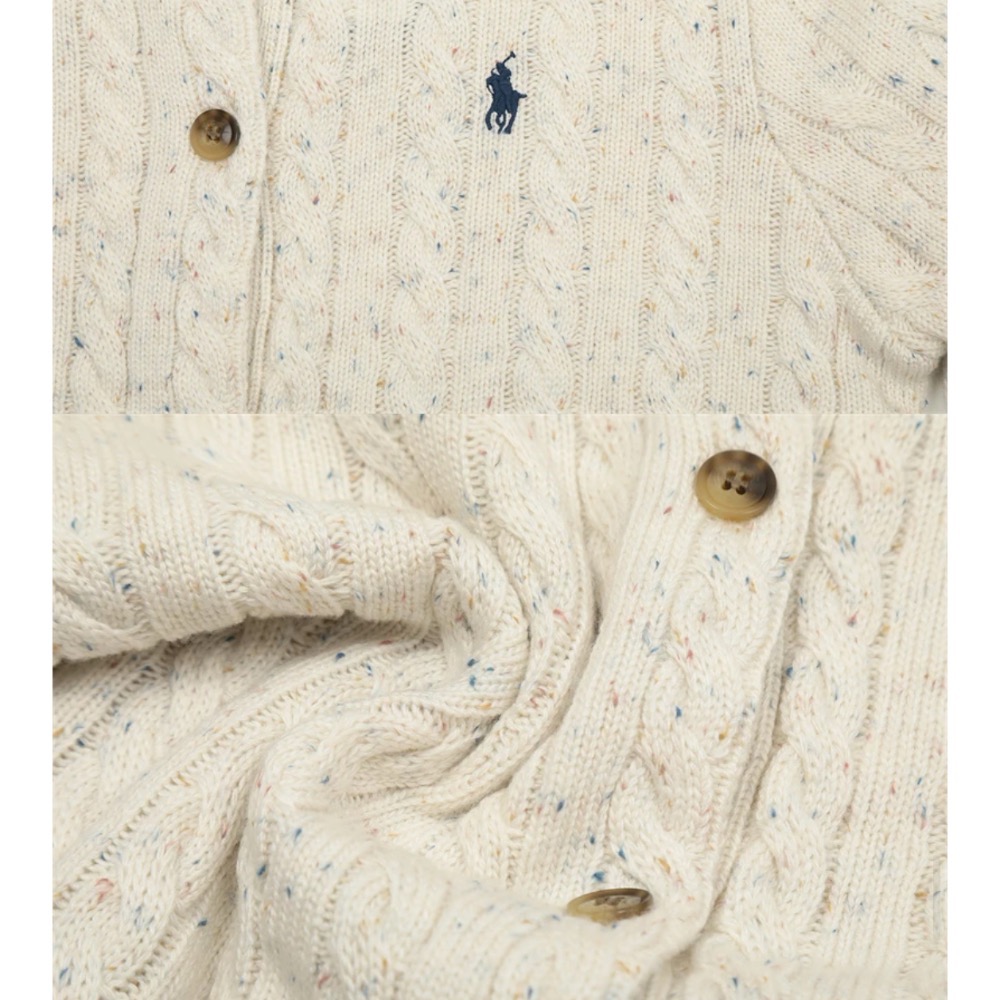 奶呼呼🌿RL 針織外套 小外套 毛衣外套 針織開襟衫 白色毛衣 太溫柔啦 真的太愛軟軟糯糯的 毛衣啦-細節圖8