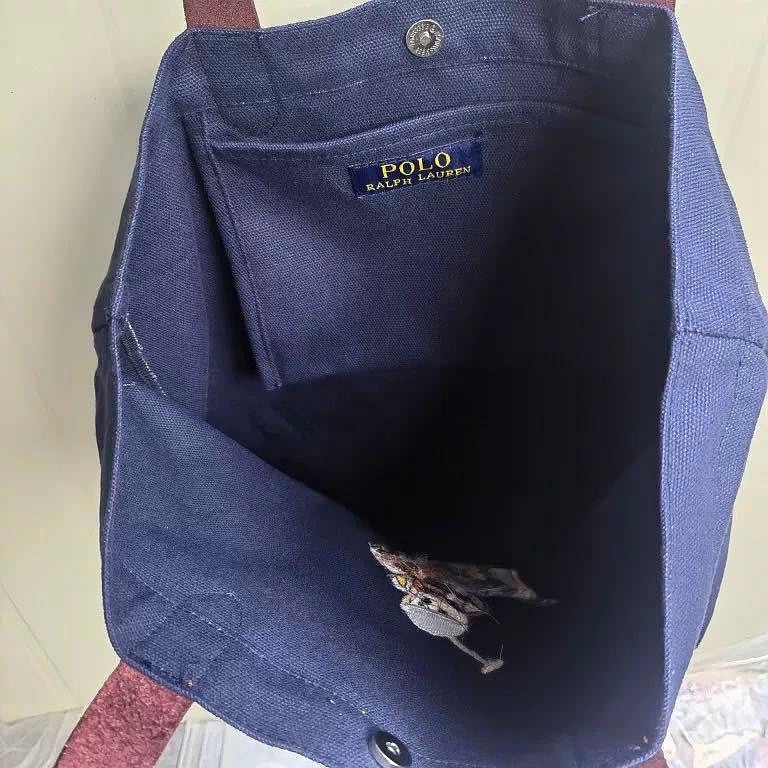 RL polo 托特包 購物袋 手提包 肩背包 大包，刺繡小熊帆布包 可愛萌個性熊bear通勤外出都方便 好氣質  下單-細節圖8