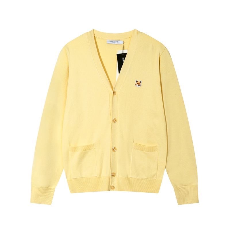 小狐狸針織外套 小外套 毛衣外套 針織開襟衫 經典MAISON狐狸頭 KITSUNE刺繡寬松潮流 太溫柔啦 真的太愛軟軟-細節圖3