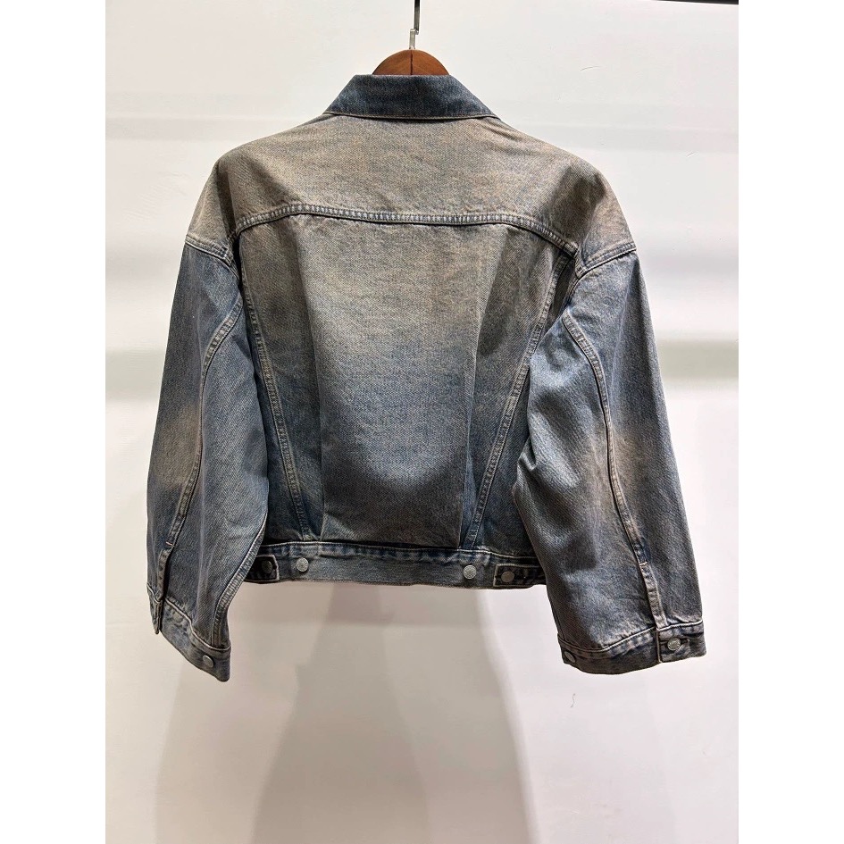 Acne 牛仔外套 夾克外套 denim jacket廓形寬鬆慵懶舒適牛仔夾克外套 小眾精品  季節折扣六折很划算  您-細節圖9