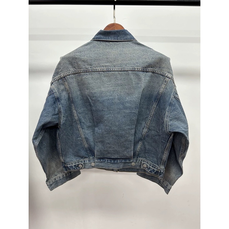 Acne 牛仔外套 夾克外套 denim jacket廓形寬鬆慵懶舒適牛仔夾克外套 小眾精品  季節折扣六折很划算  您-細節圖10