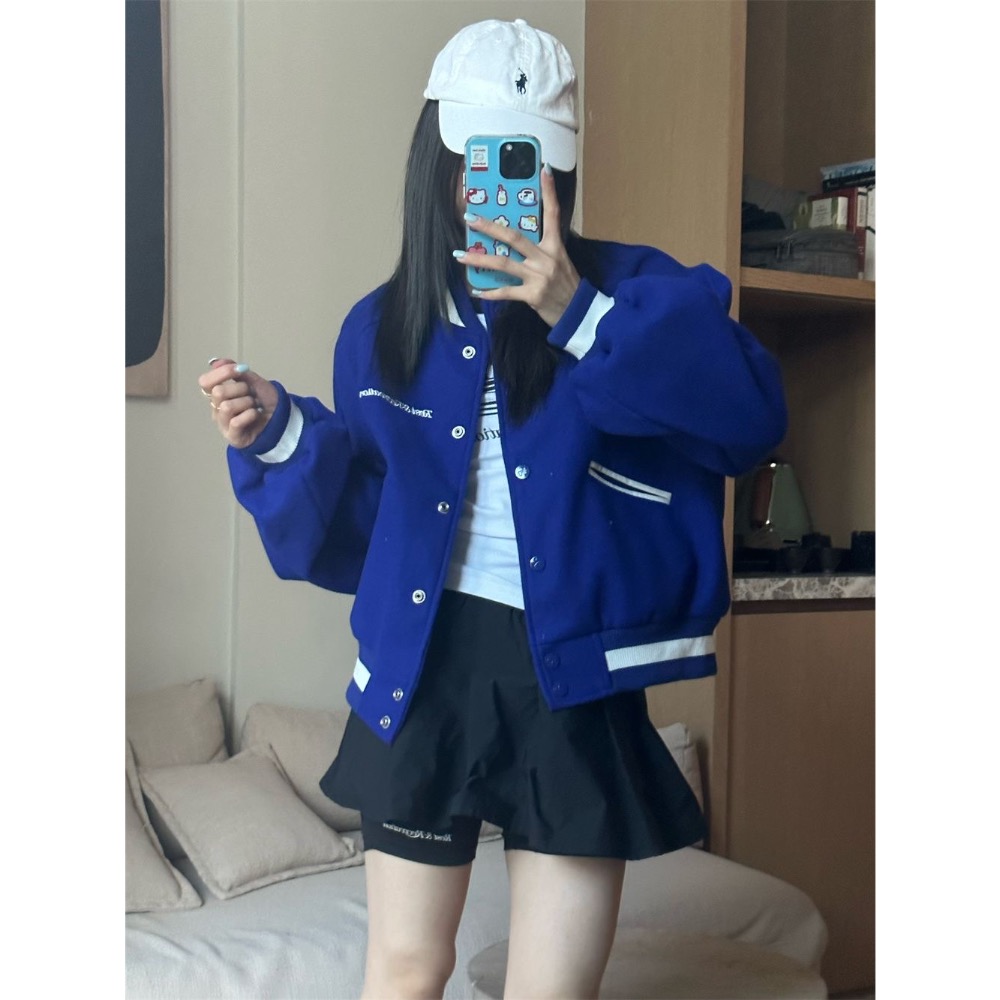 韓國RR 外套 夾克 棒球外套 刺繡休閒男女同款外套 restandrecreation復古翻領夾克 好好看啊❤️  ✔-細節圖5