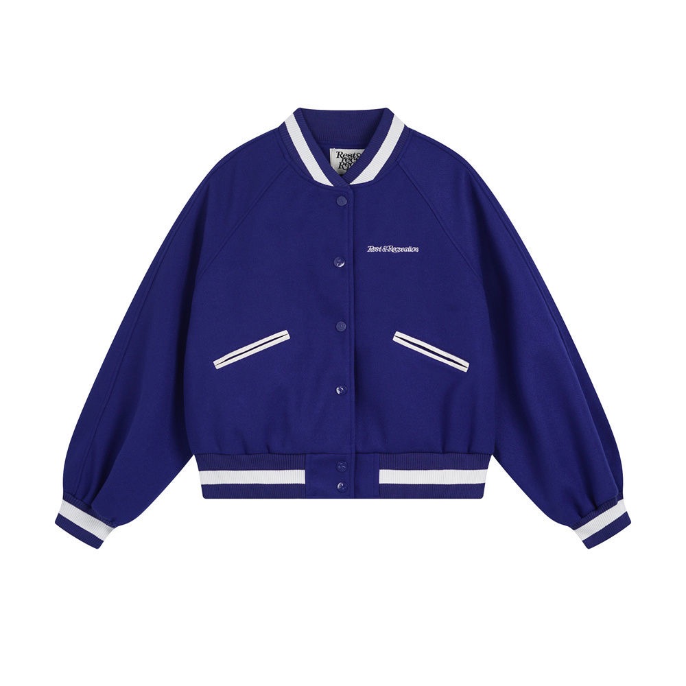 韓國RR 外套 夾克 棒球外套 刺繡休閒男女同款外套 restandrecreation復古翻領夾克 好好看啊❤️  ✔-細節圖9