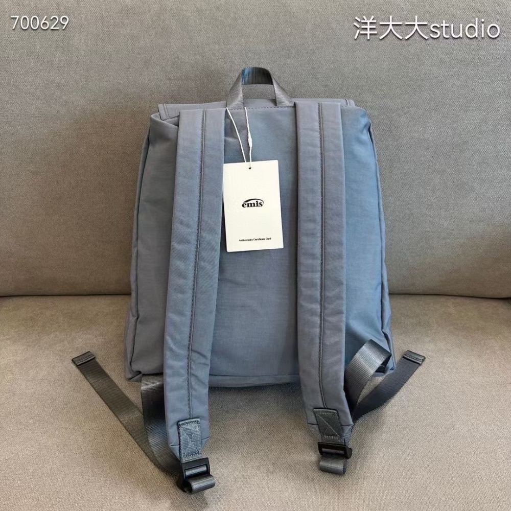 韓代 後背包 雙肩包 emis厚尼龍結實輕盈 博主新寵兒——快適快乾雙肩背包 清新百搭實用！-細節圖8