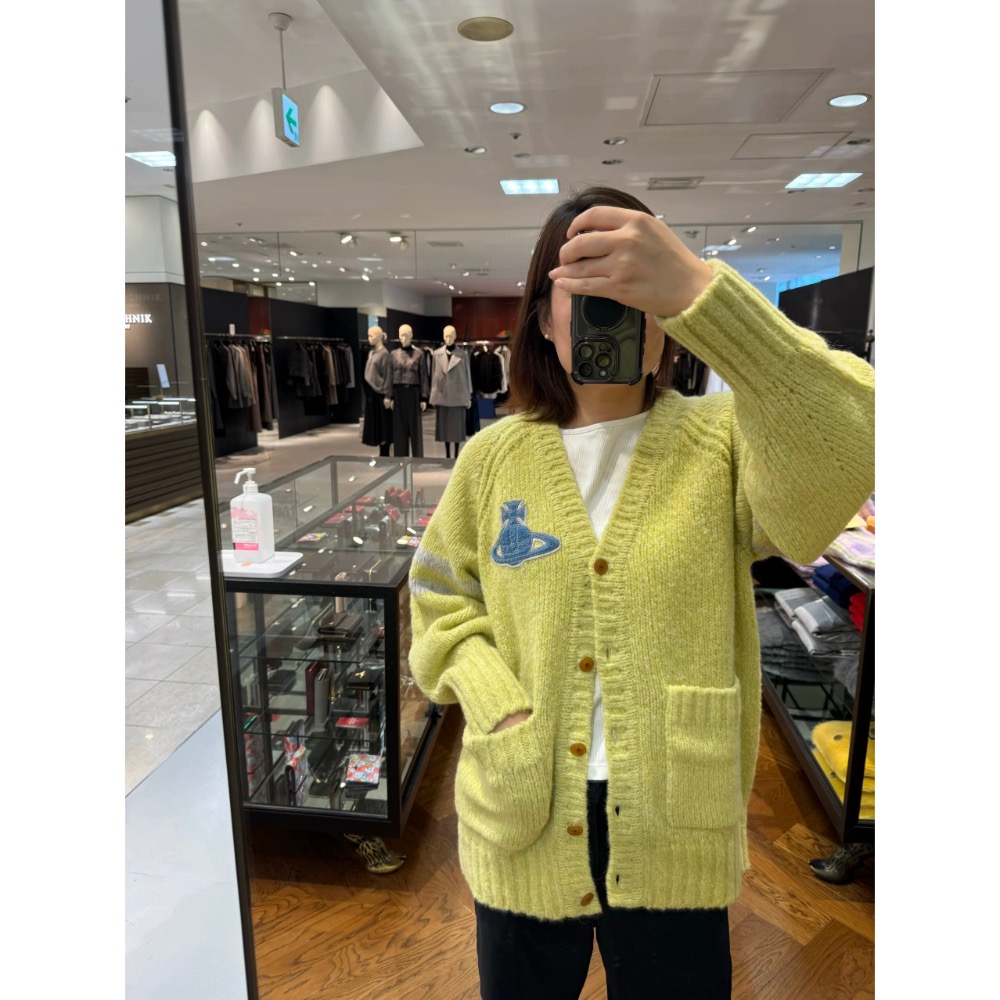 奶呼呼🌿毛衣外套 針織手工開襟衫 學院風針織外套 休閒復古溫暖 童趣學院 穿起來整個人顯得清爽好氣質  ✔️尺寸多無法-細節圖5