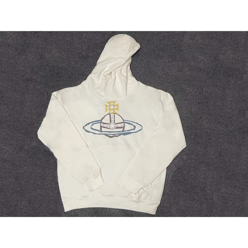 Vivienne Westwood 大學T 長袖T 連帽T恤 衛衣，好氣質！經典基礎土星，運動圓領衛衣，百搭！優雅也元氣-細節圖10