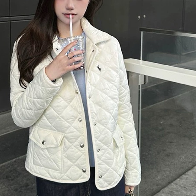 RL polo 背心外套 馬甲 好氣質 四季百搭萬年款 經典小馬標 商務休閒皆宜 柔軟親膚 經典馬標刺繡菱格羽絨馬甲上衣-細節圖2