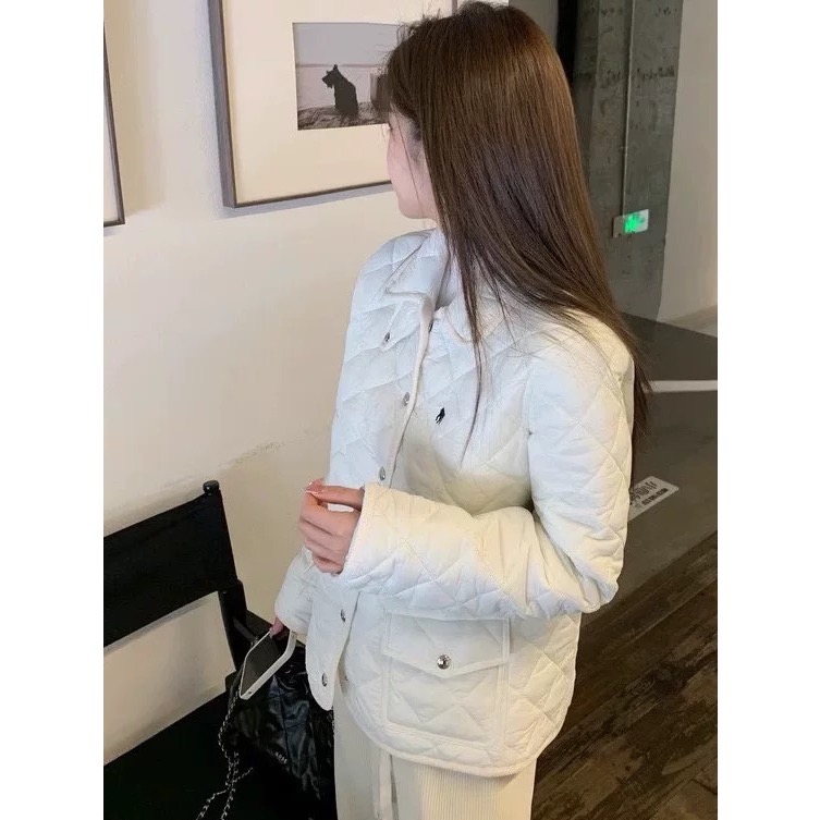 RL polo 背心外套 馬甲 好氣質 四季百搭萬年款 經典小馬標 商務休閒皆宜 柔軟親膚 經典馬標刺繡菱格羽絨馬甲上衣-細節圖7