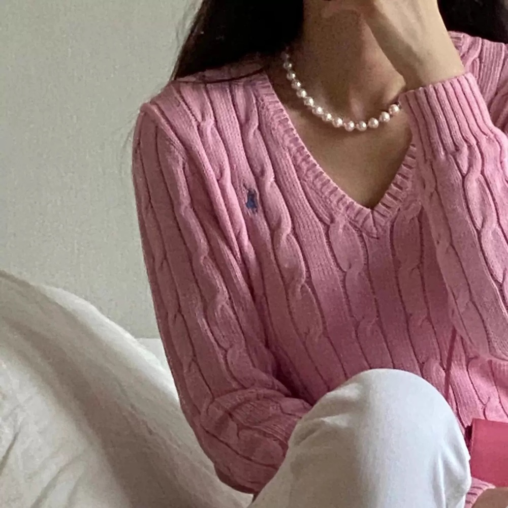 RL polo v領顯瘦針織衫 毛衣 經典戰馬簡約百搭 麻花針織衫 毛衣開襟衫 上衣 好氣質 實穿❤️  ✔️國際運送約-細節圖5